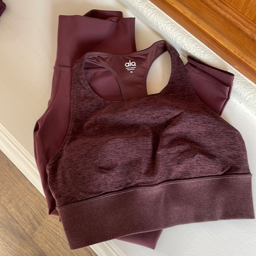 Alo bra top and leggings